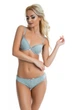 Комплект Lemila Feeling 35684 Бюстгальтер Push-Up и трусики стринги Серый 85B/L (23018) - изображение 1