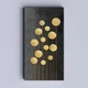 Модульная картина Холстович Golden Abstraction 60х120 см. Для гостиной, спальни, офиса, интерьера - изображение 3
