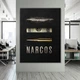 Картина Холстович Narcos Attributes 30x40 см. Мотиваційна картина з грошима в офіс, вітальню, спальню, інтер'єрна - зображення 1