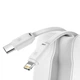 Зовнішній акумулятор повербанк power bank BASEUS Elf 10000mAh |1Type-C, 22.5W/5A, PD/QC, Lightning/Type-C Cable| white - зображення 8