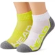 Носки Head PERFORMANCE QUARTER 2P UNISEX Белый; Серый; Желтый 39-42 (791019001-004) - изображение 1