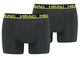 Трусы-боксеры Head BASIC BOXER 2P Графитовый, Желтый XL (701202741-009 XL) - изображение 1