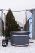 Купель на дровах FinSpa Везувій сірий - зображення 3