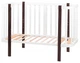 Кровать Babyroom Луна (120x60) белый - венге - изображение 8