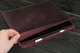 Кожаный чехол для iPad с держателем для Apple Pencil, натуральная Винтажная кожа, цвет Бордовый - изображение 5