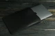 Кожаный чехол для MacBook Дизайн №1, натуральная кожа итальянский Краст, цвет Черный - изображение 3