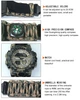 Мужские спортивные водостойкие тактические с компасом часы Hemsut Military с компасом - изображение 5