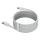 Кабель Baseus Simple Wisdom Data cabel Kit USB Type-C 5A (2 шт.) 1.5m (TZCATZJ-02) White - зображення 4
