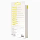 Кабель Baseus cafule cabel USB для iP 2A 3m (CALKLF-RV1) Gold+Black - зображення 7