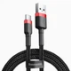 Кабель Baseus cafule cabel USB For Type-C 2A 2M (CATKLF-C91) Red+Black - изображение 1