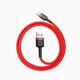 Кабель Baseus cafule cabel USB для Type-C 3A 0.5M (CATKLF-A09) Red+Red - зображення 5