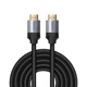 Кабель Baseus Enjoyment Series 4KHD Male To 4KHD Male Adapter cabel 5m (CAKSX-E0G) Dark gray - зображення 1
