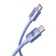 Кабель Baseus Crystal Shine Series Fast Charging Data cabel Type-C to Type-C 100W 1.2m (CAJY000605) Purple - зображення 2