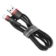 Кабель Baseus cafule cabel USB для iP 2A 3m (CALKLF-R91) Red+Black - зображення 1