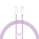 Кабель Baseus Dynamic Series Fast Charging Data cabel Type-C to iP 20W 1m (CALD000005) Purple - зображення 1