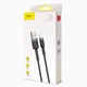 Кабель Baseus cafule cabel USB для iP 2A 3m (CALKLF-RG1) Gray+Black - зображення 6