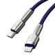 Кабель Baseus Cafule Series Metal Data cabel Type-C to iP PD 20W 2m (CATLJK-B05) Purple - изображение 3