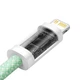 Кабель Baseus Dynamic Series Fast Charging Data cabel Type-C to iP 20W 2m (CALD000106) Green - зображення 4