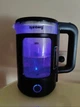 Дисковый электрочайник Rainberg RB-2220 стеклянный с подсветкой 2200W черній - изображение 2