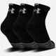 Набор мужских носков высоких Under Armour UA Heatgear Quarter 1353262-001 XL 3 пары Черный (192811956956) - изображение 2