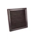 Ґрати вентиляційні пластикові AirRoxy AKUSzS 170x170 діаметр 120 brown коричневий 02-253 - зображення 1