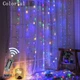 Гибкая светодиодная гирлянда штора Роса с пультом 2х2м 200LED DL от USB мульти 1000-М-37 - изображение 2