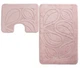 Набор ковриков в ванную комнату Confetti Flora Pink 60х100 и 60х50 см Розовый - изображение 4