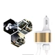 Автомобільний зарядний пристрій 2 USB, 2.1A + авто розгалуження Gold/White - XOKO CC-303 - изображение 2