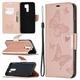 Чохол-книжка з малюнком UniCase Butterfly Pattern для Xiaomi Redmi 9 - Rose Gold - зображення 1