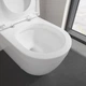 Унітаз-компакт підлоговий безобідковий білий VILLEROY&BOCH Architectura кришка мікроліфт випуск в стіну 5691R001_5787G101_98M9C101 - зображення 3