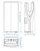 Электросушилка для рук настенная сенсорная MEDICLINICS Dualflow Plus PQ14ACS на 1500Вт 320x228x665мм пластиковая сатин - изображение 2