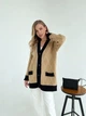 Вязанный кардиган Kulya Larionoff 42-46 кэмэл/черный (002478) - изображение 4