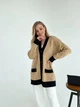 Вязанный кардиган Kulya Larionoff 42-46 кэмэл/черный (002478) - изображение 5