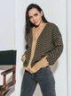 Вязанный кардиган Nataly Larionoff 42-46 кэмэл/черный (002403) - изображение 1