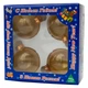 Набор елочных игрушек - шары, 4 шт, D6 см, золотистый, глянец, стекло (390601-2) - изображение 2