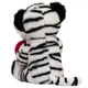 Мягкая игрушка - тигренок с сердцем, 22 см, белый, плюш (395773) - изображение 2