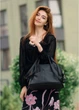 Женская сумка Одри дабл 37*25*16 см черный - изображение 3