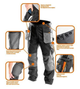 Брюки рабочие Neo Tools XXL/58 Темно-серые (81-220-XXL) - изображение 2