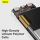 Повербанк портативное зарядное устройство Power Bank Baseus 30000 mAh premium 20W 3A c Led дисплеем Bipow Digital Display White - изображение 12