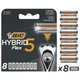 Сменные кассеты Bic Flex 5 Hybrid 8 шт. (3086123675773) - изображение 2