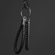 Брелок для ключей с номером телефона leather braided with carabiner. Black - изображение 5