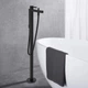 Cмеситель для ванны напольный HANSGROHE Finoris черный латунь 76445670 - изображение 4