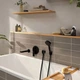 Зовнішня частина змішувача без прихованої частини HANSGROHE Rebris E чорний латунь 150мм 72468670 - зображення 3