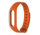 Силиконовый ремешок Primo для фитнес-браслета Xiaomi Mi Band 2 - Orange-White - изображение 1