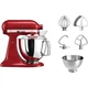 Кухонна машина KitchenAid Artisan 4,8л 5KSM175PSEER з відкидним блоком червоний - зображення 4