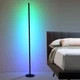 Торшер 100 см RGB LED лампа напольна USB світильник з пультом чорного кольору торшері в спальню вітальню офіс лед світильники (100black) - зображення 6