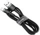 Кабель Baseus Cafule Cable Lightning 1m 2.4A Black - зображення 2