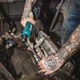 Аккумуляторный гайковерт с храповым механизмом Makita WR100DZ CXT ручной угловой ударный гайковерт-трещотка (гаечный ключ)(4076) - изображение 13