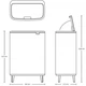Бак стальной матовый для мусора Brabantia 130649 Touch Bin Bo Hi (2 х 30 л) - изображение 3