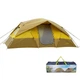 Палатка 4-местная двухкомнатная туристическая GreenCamp GC1100, кемпинговая палатка для семьи и отдыха, просторная желтая - изображение 4
